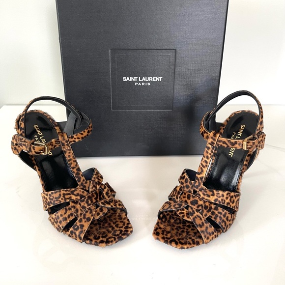 NEW AUTHENTIC SAINT LAURENT TRIBUTE SANDALS - Picture 4 of 16